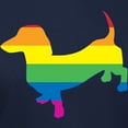 thumbnail image 3 of CafePress - Gay Pride Doxie W Outline T Shirt - Women's Traditional Fit Dark T-Shirt, 3 of 4