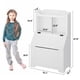 thumbnail image 2 of 2-estante para niños de madera almacenamiento gabinete: estante y toy almacenamiento con flip-top lid y cubby, blanca finish para playroom, dormitorio, nursery, o school, 2 of 8