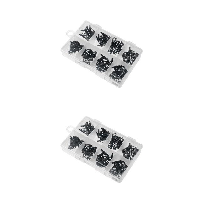 Soidarity Small Hook Line Link Connector Swivels Fishing Sea Coarse Carp Tackle 80 piezas 2piezas