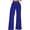 Blue, variant on Sngxgn Women Stretch Pants Casual Work Lounge Pant Fashion Button Office High Waist Straight(White,L)