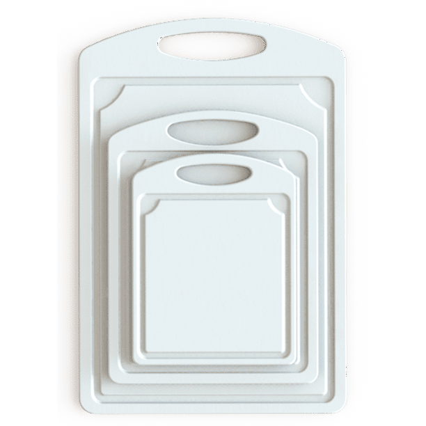 Mainstays Poly White Cutting Boards, 3 Piece