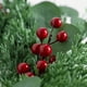 thumbnail image 4 of Artificial Pine Needle Green Wreath Dining Table Vines Ring Ornaments Fireplace Decoration Simulation Pines Cedar Red Fruit Door Hanging, Pine Wreath Door Hanging, Realistic Pine Simulation, Elegant, 4 of 9