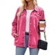 thumbnail image 3 of Chaqueta Vaquera de Larga con Botones y Bolsillos para Mujer Rosa XL, 3 of 9
