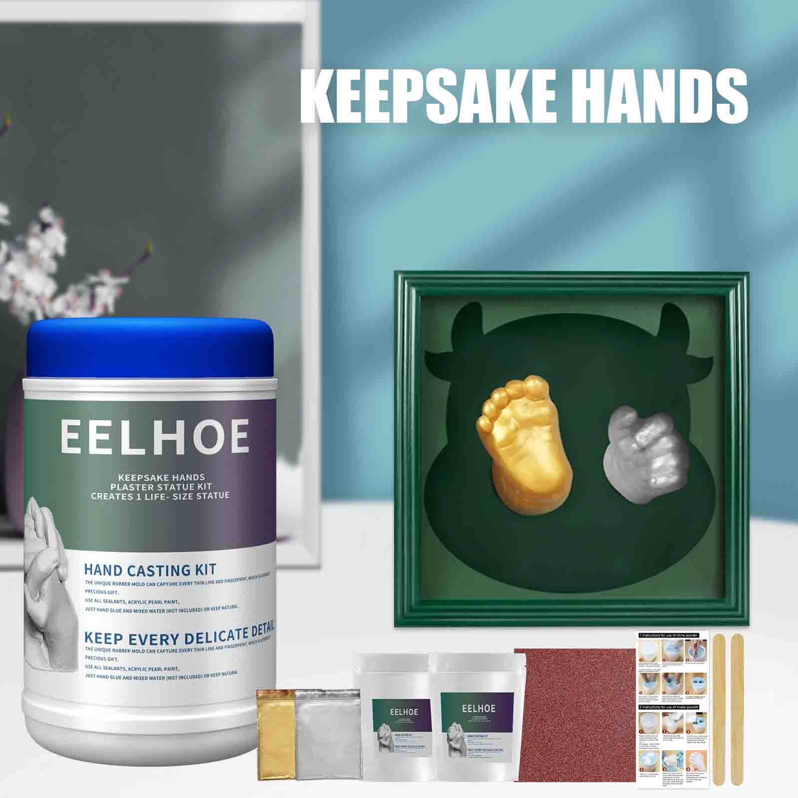Hand Casting Kit + Refill Bundle, Makes 2 Casts, Hand Mold Kit Couples  Crafts