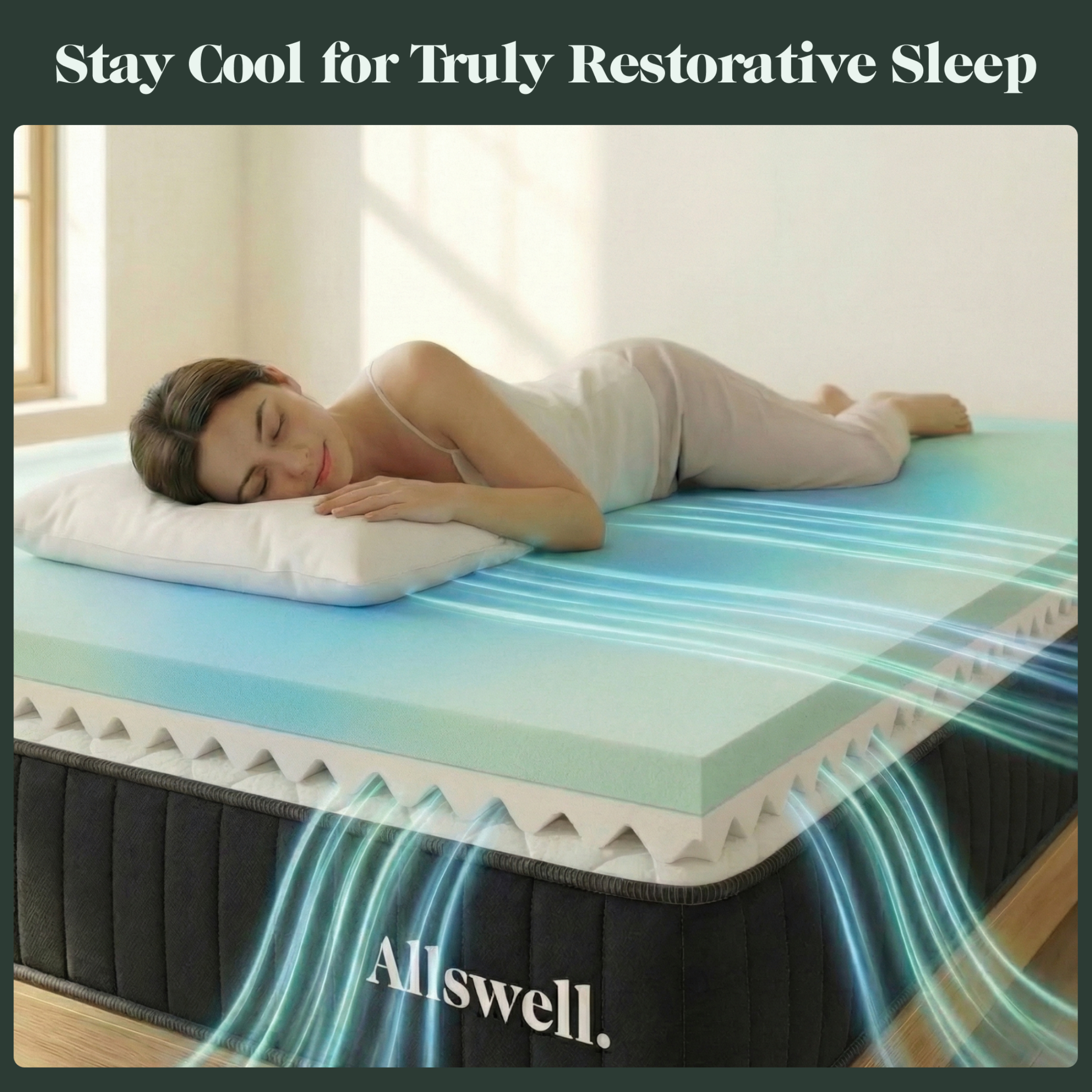 Allswell Twin 4-Inch Memory Foam Mattress Topper photo 3