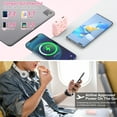 thumbnail image 3 of Yoobao Portable Charger 20W 10000mAh Cute USB-C in & Out Power Bank Fast Charging, PD 3.0+QC 4.0 High-Speed Charging Phone Battery Pack Compatible with iPhone 14 13 12Pro Max iPad Samsung - Pink, 3 of 9