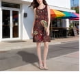 thumbnail image 4 of DIXRUYEE Womens Dresses Loose Neck Sleeveless Oversize Daisy Heart Meadow Pattern g503087836, 4 of 8