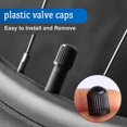 thumbnail image 4 of 10pcs Tire Valve Caps (Black), Plastic Car Tire Stem Dust Cover, with Seal Rings, Suitable for SUV, Motorcycle, Truck, Bicycle, 4 of 5