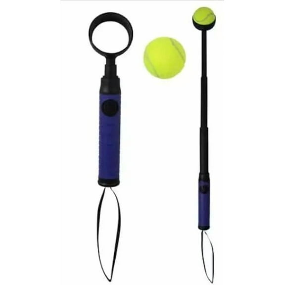 Dog Ball Launcher & Pickup Tool – Compact Lightweight Hands-Free Tennis Ball Fetch Thrower & No-Slobber Grabber for Dogs