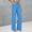 Blue, variant on Womens Linen Pants Summer Casual High Waist Straight Leg Pants Loose Fit Lightweight Lounge Trousers with Pockets, 2026 New Limited Time Offer