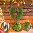 thumbnail image 1 of Ganfancp Vintage Christmas Wreath Home Decor Faux Needles Christmas Front Door Wreath With Hanging Bells Wreath Ofertas Del Día 1 X Guirnalda de Campanillas, 1 of 7