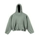 thumbnail image 1 of Sudadera con capucha para hombre, lisa, de manga larga, polar, de ancho corto, doble capa, estilo urbano occidental, sudadera con capucha, blusa de poliéster para hombre, 1 of 8