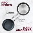 thumbnail image 3 of Granitestone Professional Frying Pan Set, Hard Anodized Ultra Nonstick 10” & 11.5” Pro Chef’s Skillet Set, Durable Granite Surface Coated 3x and Infused with Minerals & Diamonds, Induction Capable, 3 of 8