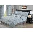thumbnail image 2 of Floral Dusty Blue 5 Piece Comforter Set, 2 of 2