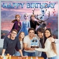 thumbnail image 5 of 34PCS Frozen Cartoon Movie Theme Party Decorations,Includes 5*3ft Birthday Backdrop Decorations,10 Napkins, 10 Plates, 13 Cupcake Toppers, for Birthday Party Decorations, 5 of 5