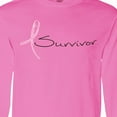 thumbnail image 4 of Inktastic Breast Cancer Survivor Pink Ribbon Long Sleeve T-Shirt, 4 of 5