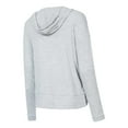 thumbnail image 2 of Women's Concepts Sport Gray New York Jets Juniper Long Sleeve Hoodie Top & Shorts Set, 2 of 3