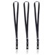 thumbnail image 1 of unbranded 3Ud Lanyard Negro Para Holder De Tarjetas Con Clip Seguro Para Uso Y Escolar, 1 of 6