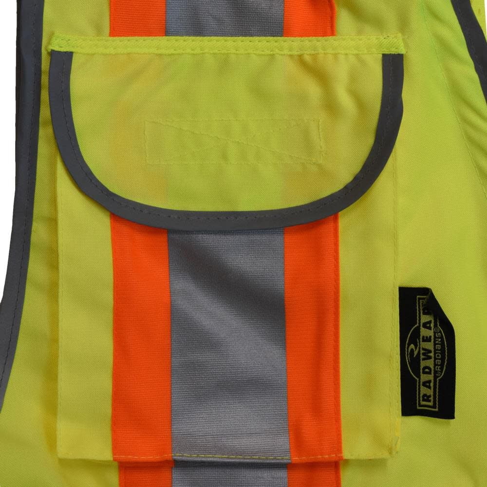 Radians SV55-2ZGD Class 2 Woven Two Tone Green Engineer's Safety Vest