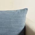 thumbnail image 3 of SAFAVIEH Idalena Solid Pillow, 18" x 18", Blue Grey, 3 of 5