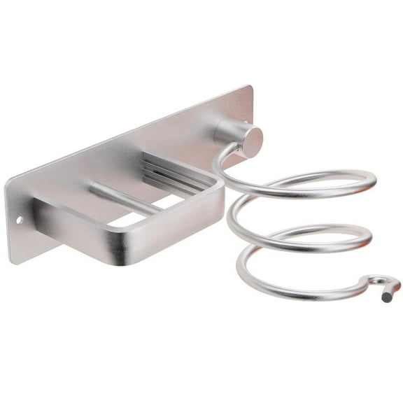Hair Dryer Holder Hair Tool Organizer Wall Mount Aluminum Blow Dryer Holder with Self Adhesive and Drilling Install Options Flat /Curling /Straightener Holder for Bathr 3Ml, School Supplies: Hooks