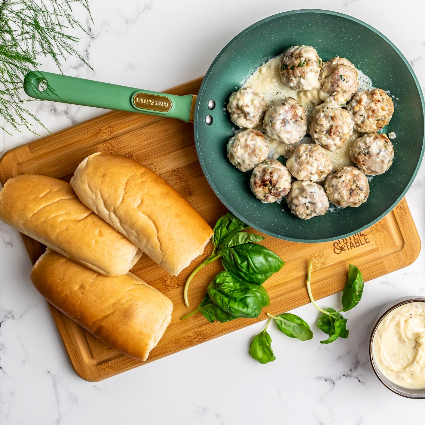 Thyme & Table 10 in Nonstick Fry Pan, Green photo 7