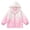 Pink, variant on CPNG Girls Hooded Jacket Gradient Color Heart Print Zip Up Windbreaker Coat Spring Autumn Lightweight Breathable Outdoor Outerwear