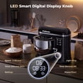 thumbnail image 2 of Patbrela Electric Stand Mixer, 5.3QT & 3.5QT Dual Bowls, 10-Speed Cake Mixer, LED Display Knob, Dough Hook, Beater, Whisk for Home Kitchen Cooking, 2 of 9