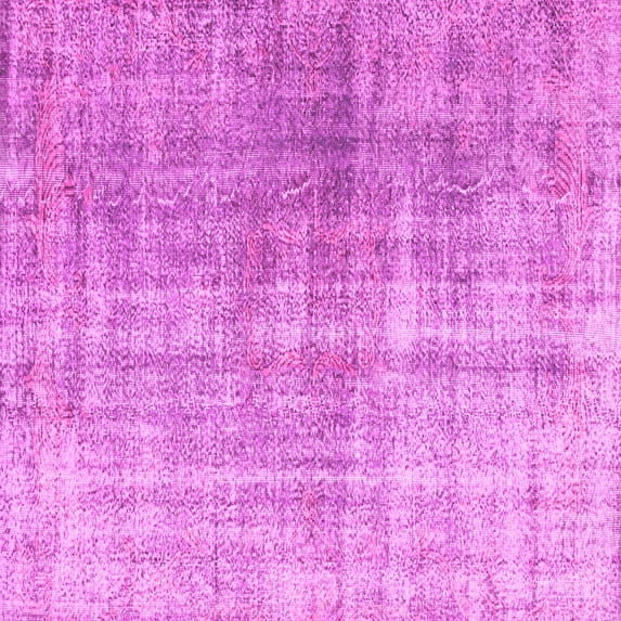 Ahgly Company Indoor Square Abstract Pink Contemporary Area Rugs, 3' Square