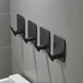 thumbnail image 2 of Ganchos Adhesivos 4 paq. - Acero Inoxidable Negro, Soporte Extra Fuerte. Sin taladrar, ideal para baño, cocina y hogar. ¡Sujeta toallas, ropa y decoración!, 2 of 4