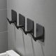 thumbnail image 2 of Ganchos Adhesivos 4 paq. - Acero Inoxidable Negro, Soporte Extra Fuerte. Sin taladrar, ideal para baño, cocina y hogar. ¡Sujeta toallas, ropa y decoración!, 2 of 4
