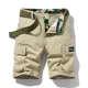 thumbnail image 5 of Pantalones cortos de trabajo de marca de moda de estilo americano para hombres, pantalones casuales de pierna recta y corte holgado con múltiples bolsillos, esenciales de verano, envío gratis, 5 of 5