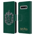 thumbnail image 1 of Head Case Designs Officially Licensed Harry Potter Chamber Of Secrets I Slytherin Crest Leather Book Wallet Case Cover Compatible with Samsung Galaxy S10, 1 of 6
