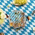 thumbnail image 5 of Oktoberfest Tablecloth 70×70 Inch Round, German Beer Festival Bavarian Flag Washable Table Cover for Party Picnic Dinner Decor, 5 of 6