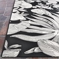 thumbnail image 4 of Couristan Dolce Flora 8'1" x 11'2" Nero Black Outdoor Rug, 4 of 7