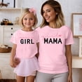 thumbnail image 1 of T-shirts Assortis pour Famille Parents Enfants Manches Courtes Imprimé Lettre Col Rond Tenues Familiales pour Usage Quotidien et Activités, 1 of 5