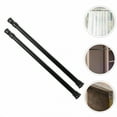thumbnail image 6 of XIBUFE 2026 New 2Pcs Small Tension Rod 15.7 to 27.5 Inches,Short Spring Rod Black Tension Rods Adjustable Spring Curtain Rod for Small Window,Closet,Kitchen,Doorway, 6 of 7
