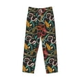 thumbnail image 4 of Xecao Snake And Flower Men's Straight Lounge Pajama Pants: The Ultimate in Comfortable Sleepwear, 4 of 9