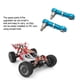 thumbnail image 5 of Ounissouiy Varilla de enlace de dirección de aleación de aluminio de 2 piezas Compatible con varilla de rótula trasera de Metal 1/28 Wltoys Kits de construcción modelo oro, 5 of 6
