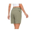 thumbnail image 7 of Mapamyumco Women’s Hiking Shorts Quick Dry Stretch for Golf Outdoor Camping Travel, Zipper Pockets Sage M, 7 of 7