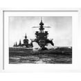 thumbnail image 2 of Art.com Battleship USS Pennsylvania Leading Convoy of Cruisers Moving in Line Into Lingayen Gulf Photographic Print, White Frame Wall Art, 21" x 17", 2 of 5