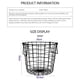 thumbnail image 3 of Cesta De Almacenamiento Para El Hogar De Hierro Forjado Estilo Del Norte De Europa Con Asa Rejilla Ropa Sucia Cesto De Metal Cateissary HA023460-00, 3 of 7