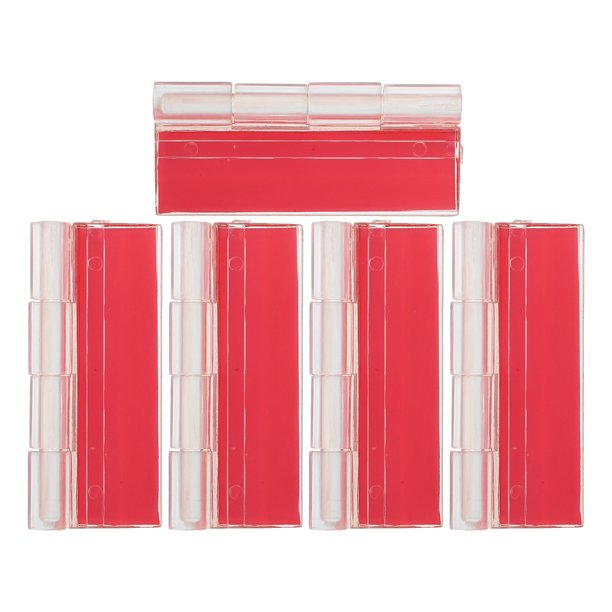 5 bisagras acrílicas transparentes plegables, mini bisagras de caja, bisagras transparentes