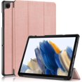 thumbnail image 1 of KOMI Slim case pour Galaxy Tab A9+ A9 Plus (Modèle 2023: Sm-X210/x215/x216) Étui Intelligent en Cuir à Rabat 3 Volets Fonction Support étui Arrière Rigide PC Or Rose, 1 of 5