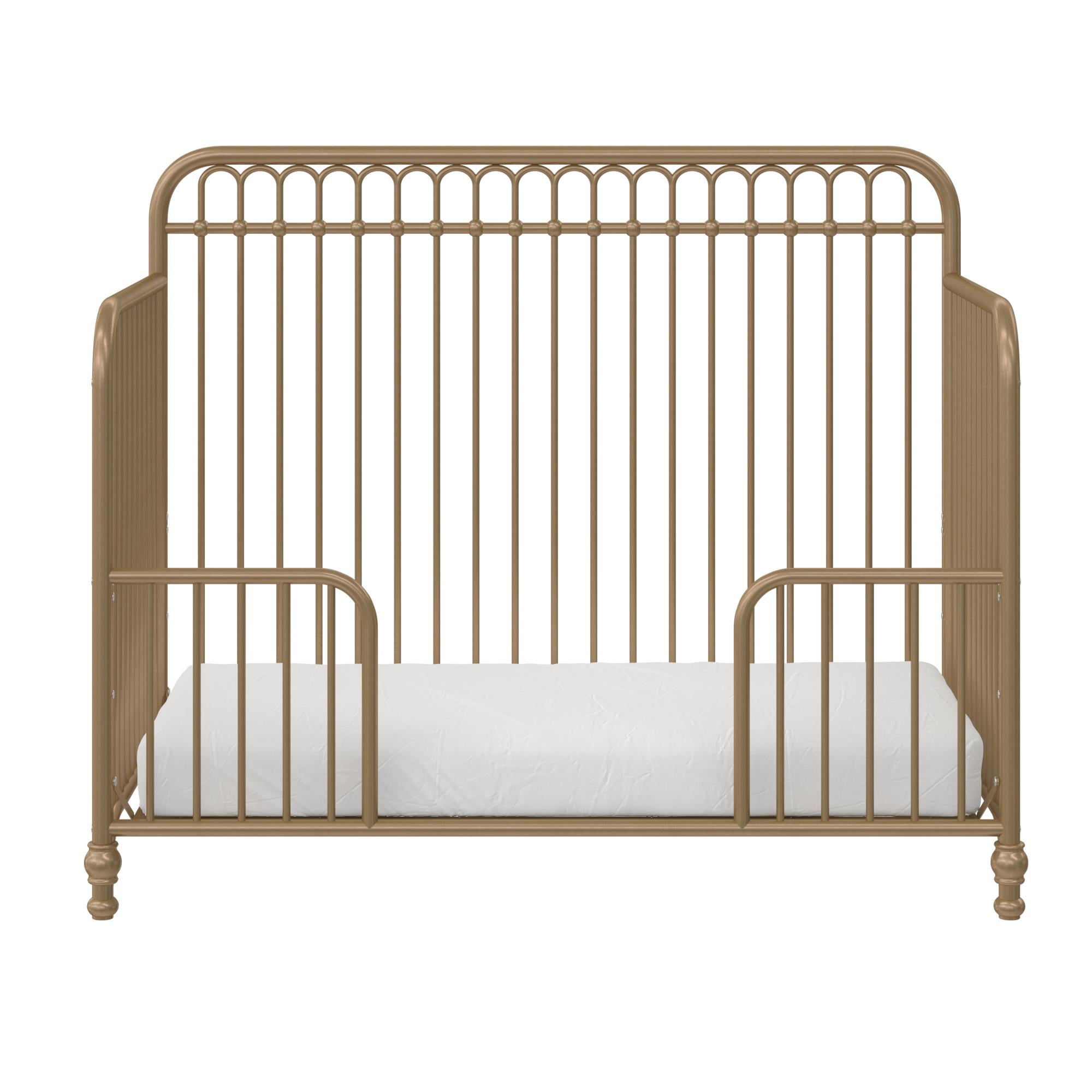 Gold metal best sale baby crib