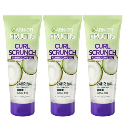 Hair Care Fructis Style Curl Scrunch Controlling Gel for Curly Hair, Ounce (Pack of 3) Hair Care Fructis Style Curl Scrunch Controlling Gel for Curly Hair, Ounce (Pack of 3)