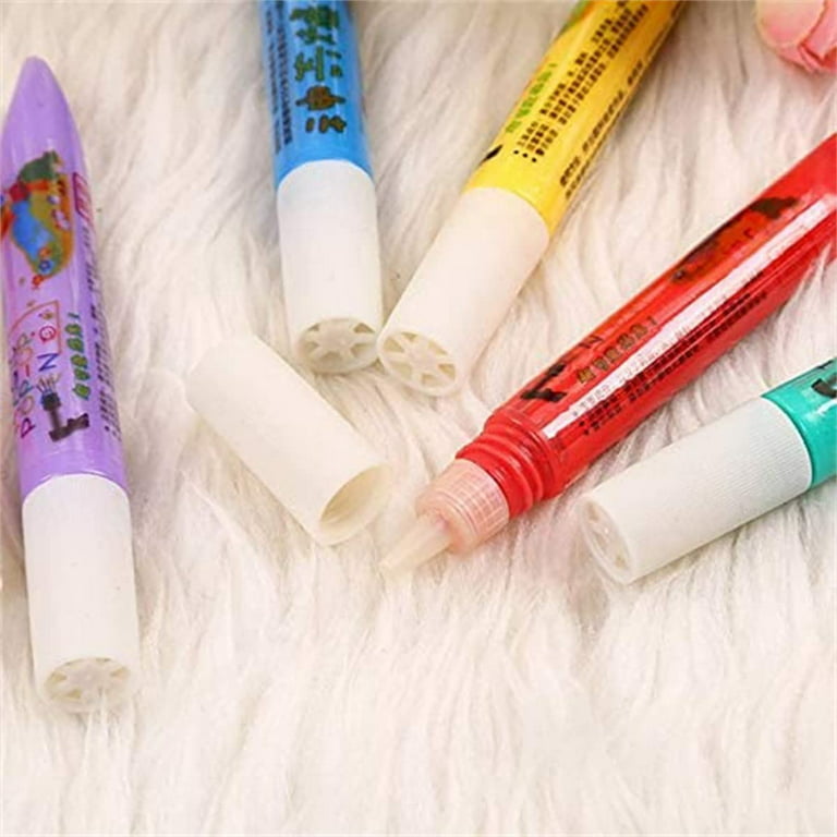 Zjrui 6pcs Magic Puffy Pens for Girls, Bubble Pen, Magic Color