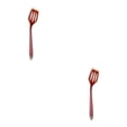 thumbnail image 2 of Injueey Huevo Pescado Sartén Cuchara Espátula frita Utensilios de cocina Utensilios de cocina de silicona Juego antiadherente Utensilios de Rojo 2Conjunto, 2 of 6