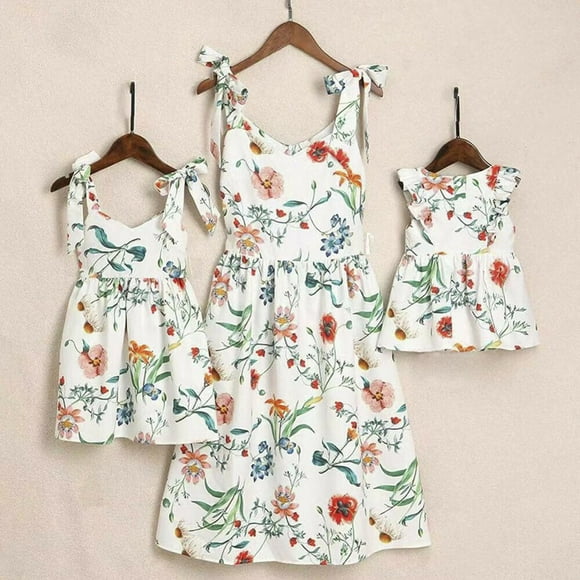 Family Dress Mother and Daughter Matching Girl Daughter Outfits Dresses