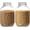 1gallon*2, variant on 34oz Glass Food Storage Jars with Airtight Lids, Set of 4 – Clear Preserving Seal Wire Clip Fastening Canisters for Kitchen Canning, Flour, Cereal, Pasta, Sugar, Beans, Pickling Jars (34oz*4)
